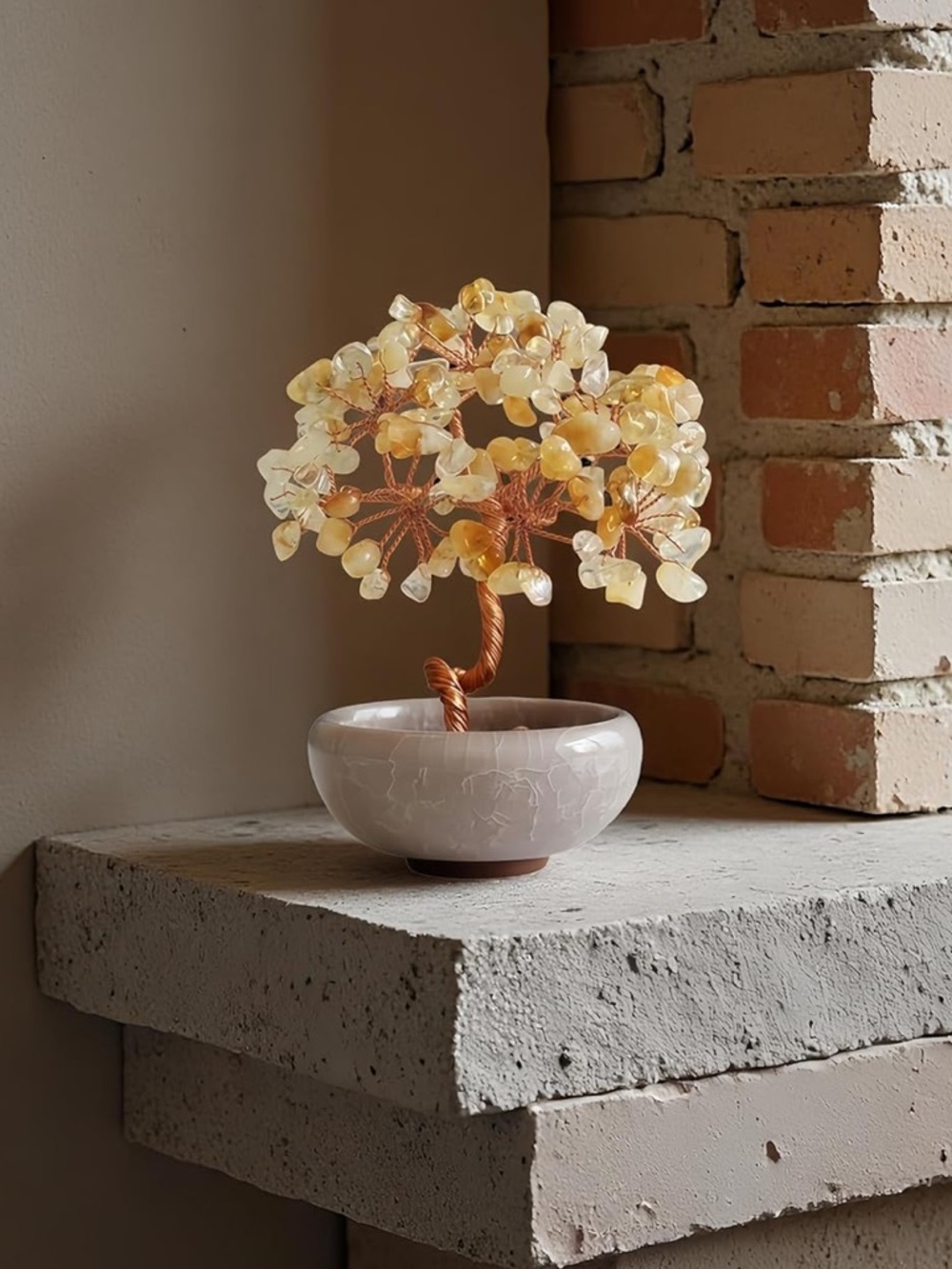 🆕New Healing Citrine Crystal Gemstone Tree -Hand Crafted-Hone Decor - Picture 5 of 6